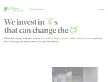 Tablet Screenshot of peateventures.com